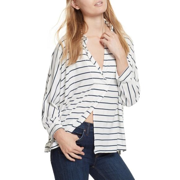 Free People We The Free Can't Fool Me Stripe Top Size XS - Picture 1 of 11